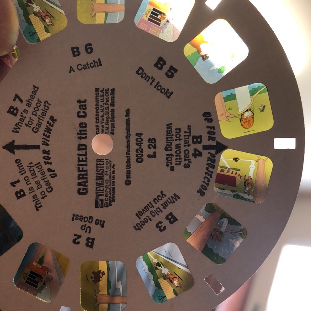 Rare Vintage Garfield the Cat View Master Reel 1981 - Picture 5 of 6